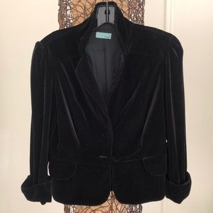 Velvet Cropped Jacket